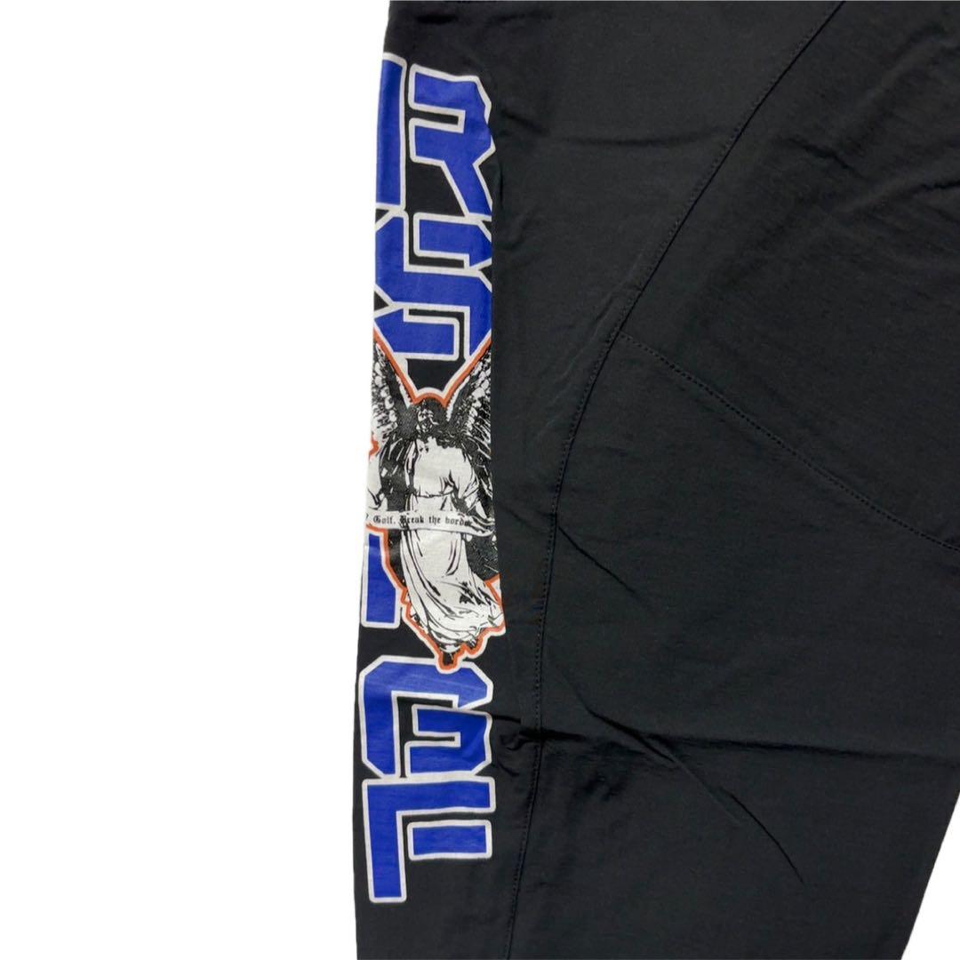 新品 ラッセルノ ゴルフ マルチロゴ ロングパンツ ブラック L 5