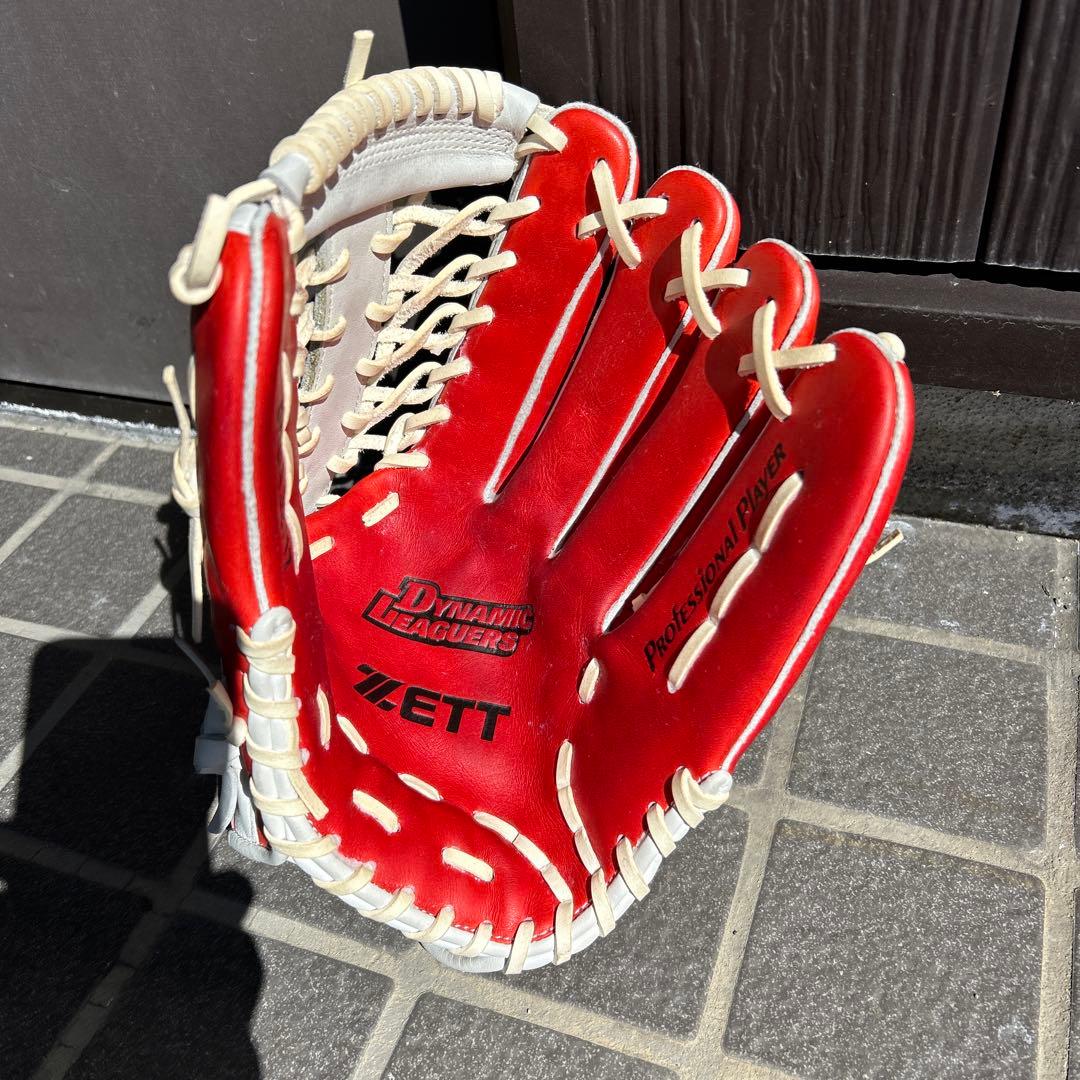 週末値下げ！！赤星モデル　ZETT PRO MODEL 軟式グローブ 外野手用