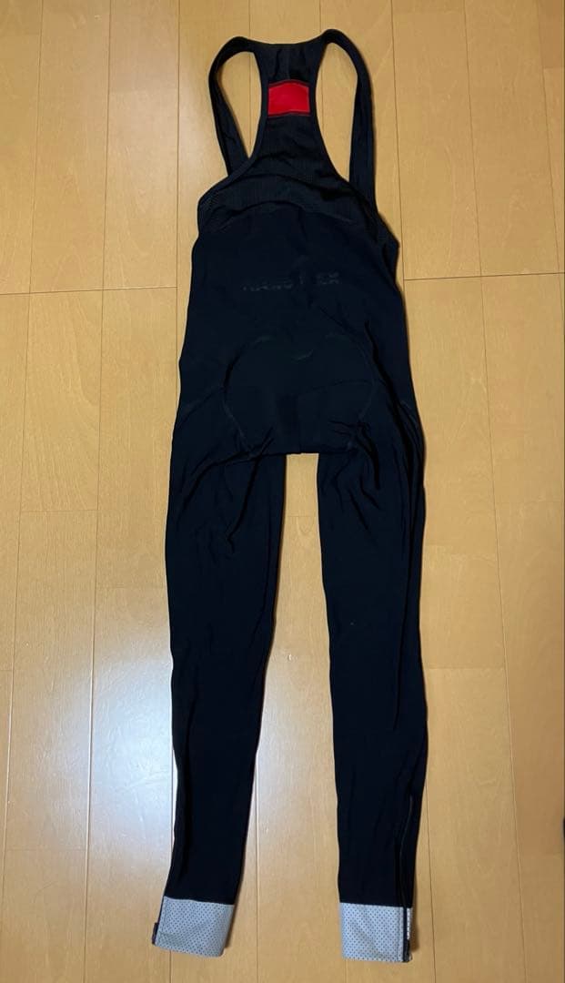 Castelli TUTTO NANOビブタイツ S ブラック（裏起毛、撥水）
