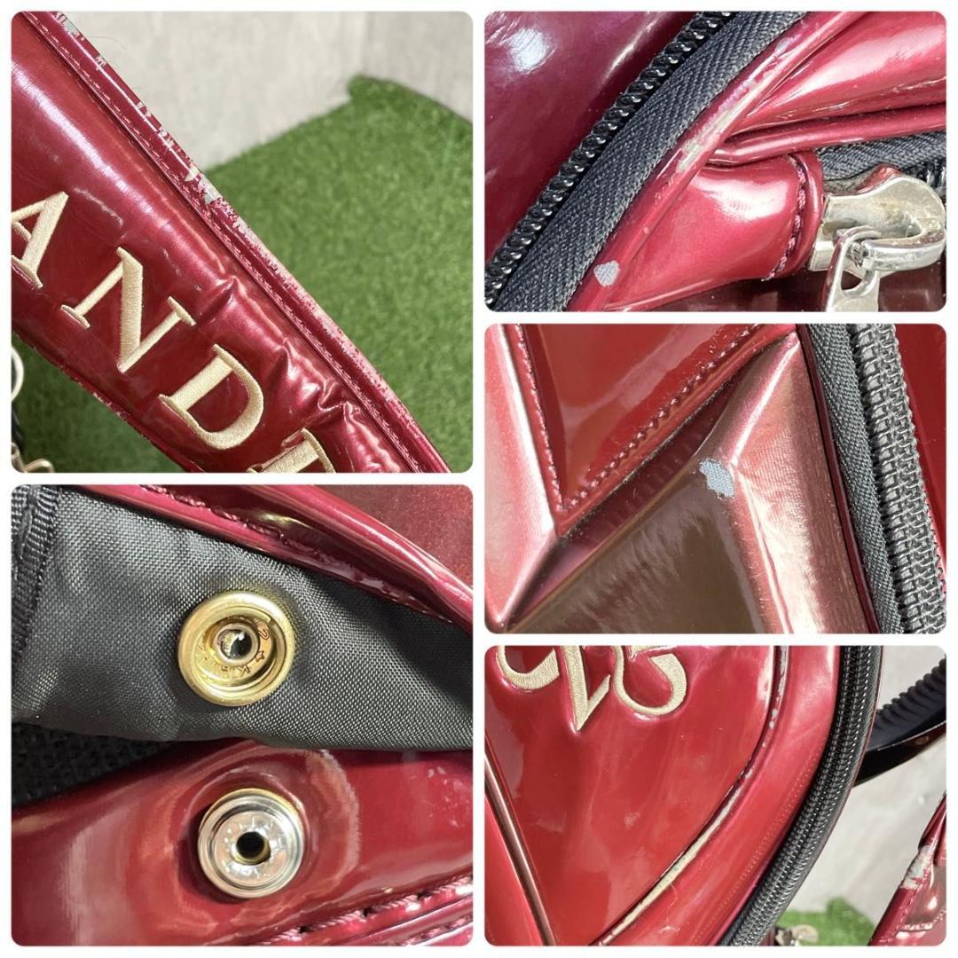 セントアンドリュース St ANDREWS キャディバッグ ゴルフバッグ レッド
