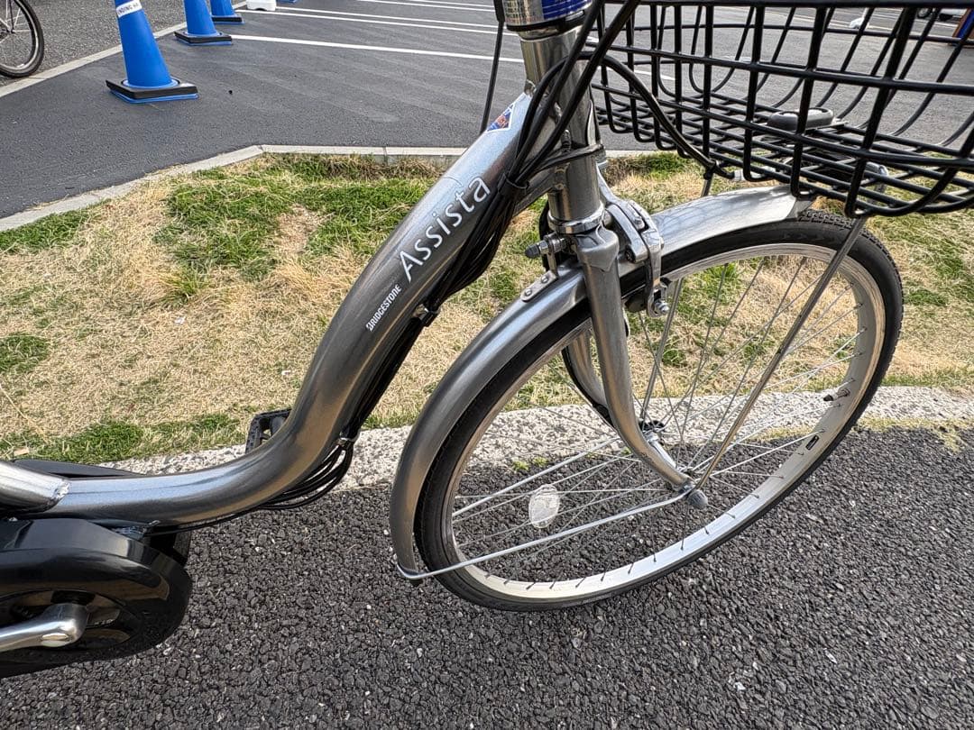 099中古ブリヂストン電動アシスト自転車　12.8Ah 大阪