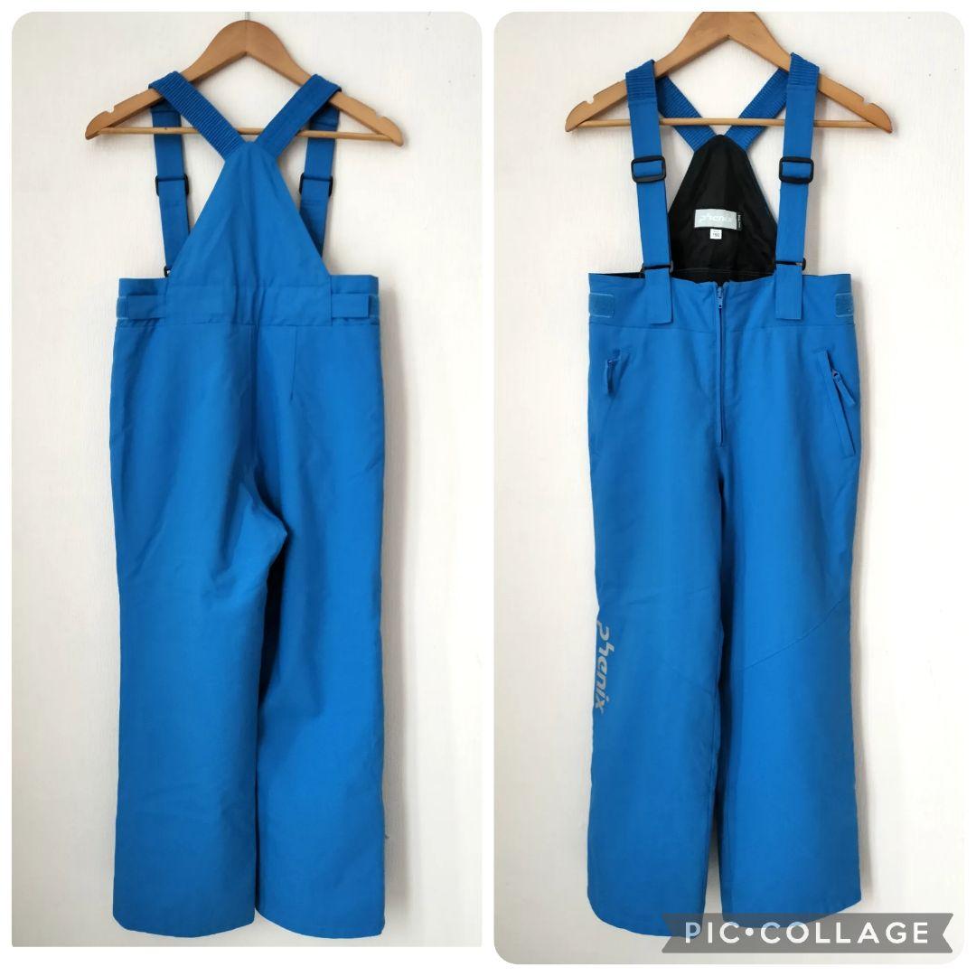 美品 PHENIX デモモデル スキーウェア上下 150 ジュニア 男の子 赤青