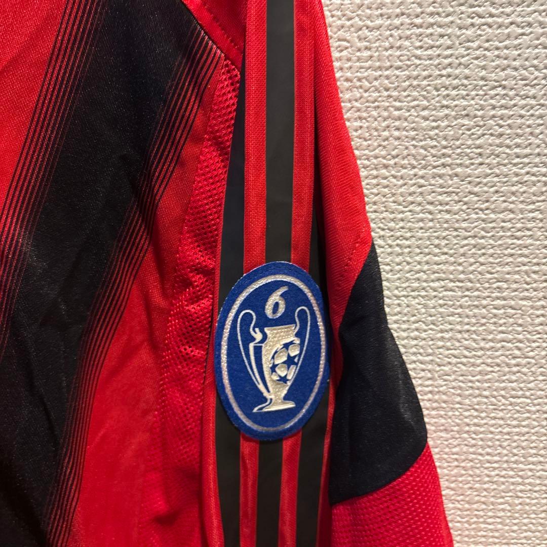 ACミラン ユニフォーム 04-05 長袖adidas シャツ 赤黒