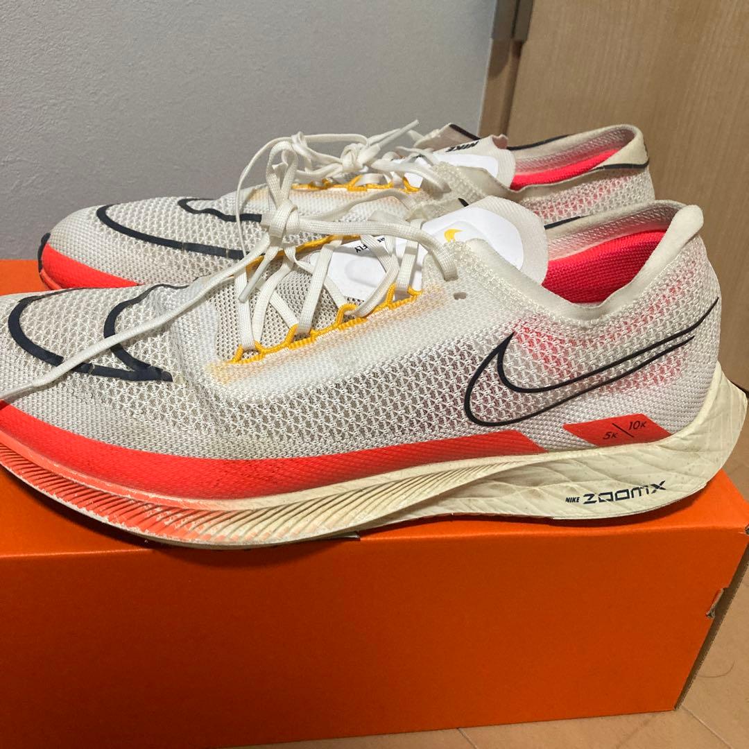 Nike ZoomX ストリークフライ ランニングシューズ ホワイト/オレンジ