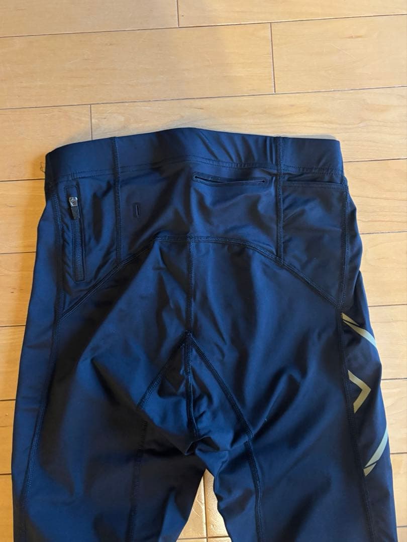 【メンズ】美品 2XU MCSランニングコンプレッションタイツ ロング Sサイズ