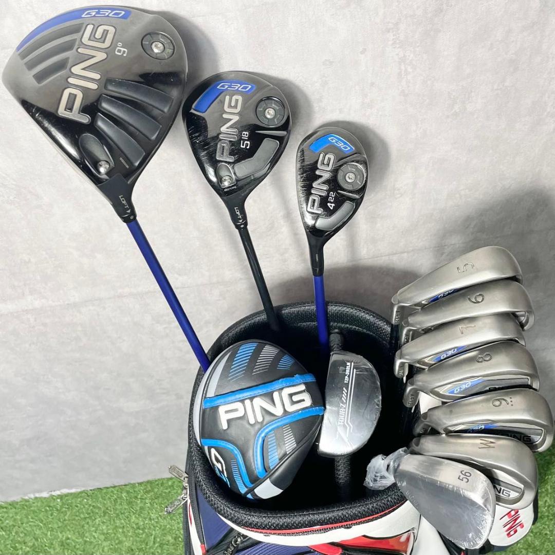 【貴重なレフティ】PING ピン G30 ゴルフクラブセット 11本 R 左利き