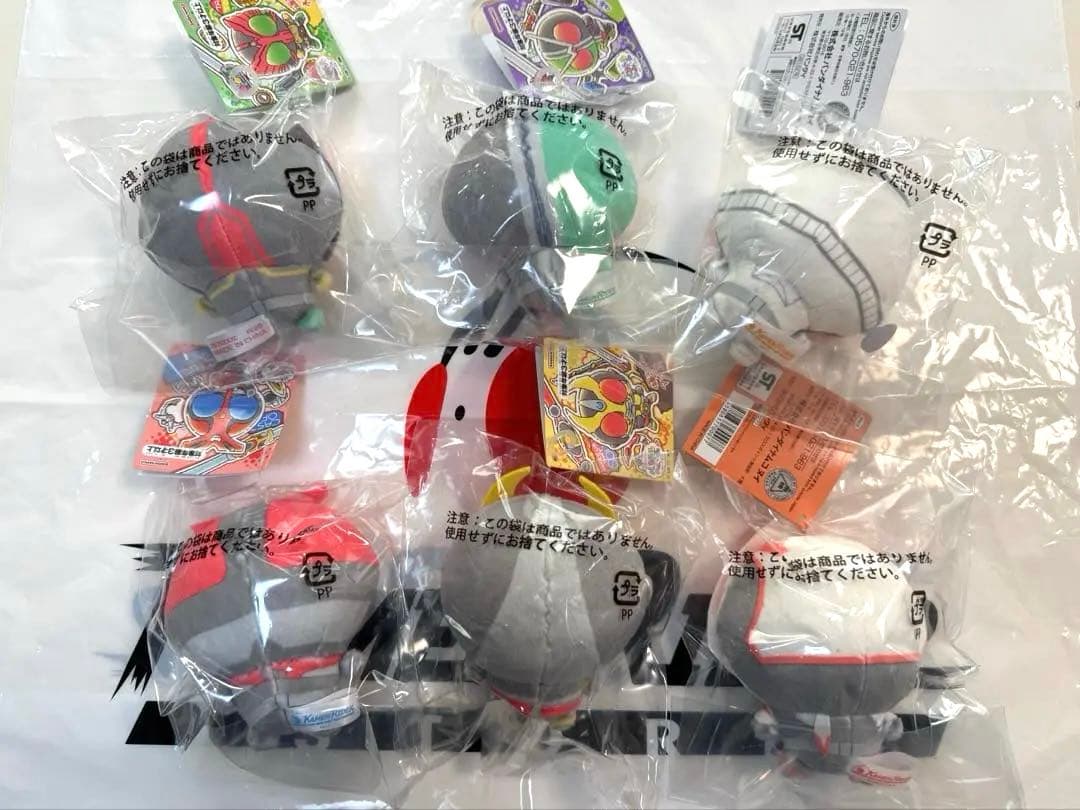 仮面ライダーパステルへんしんぬいぐるみvol.2　6個セット　フォーゼ　カブト他
