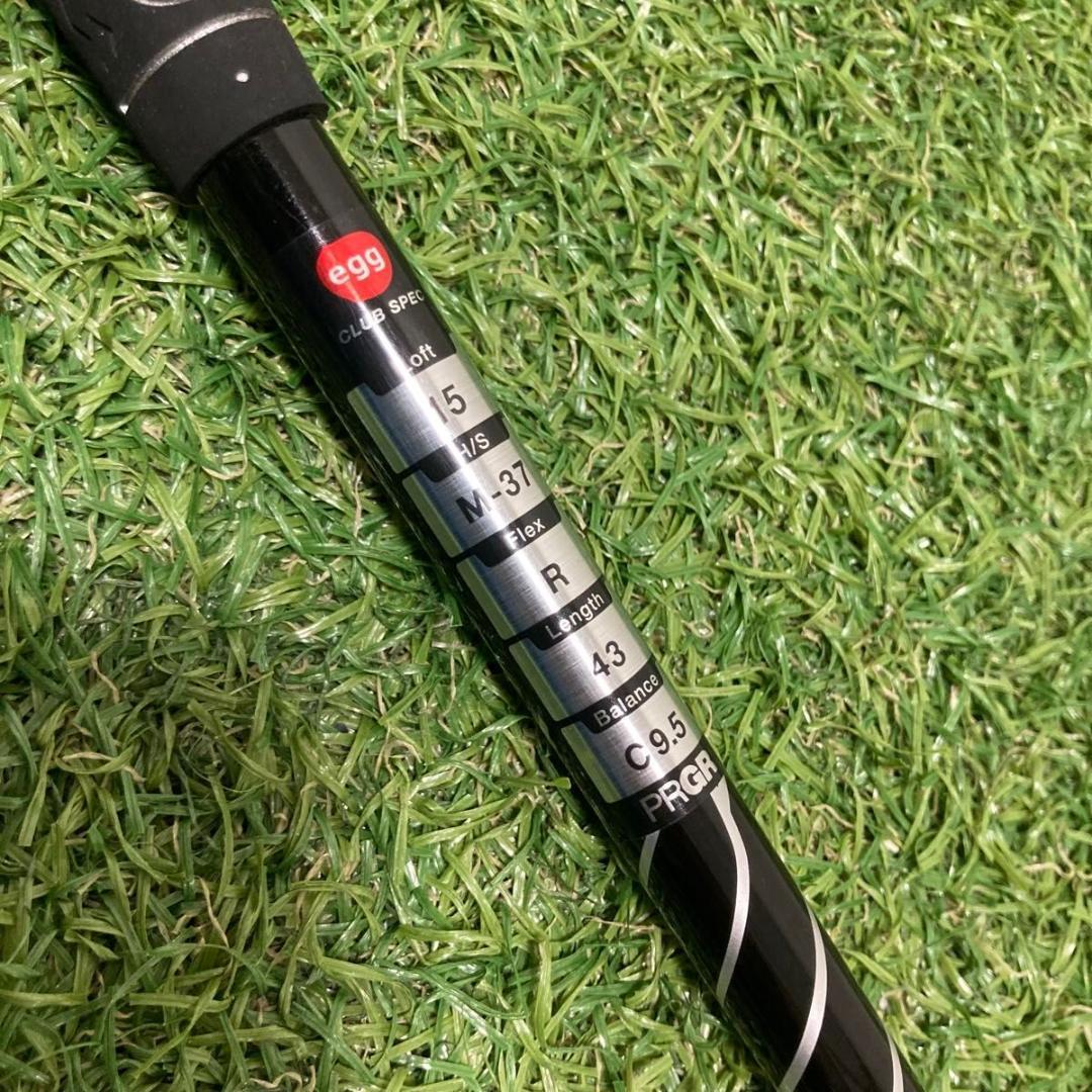 PRGR egg スプーン 3W 15° 純正カーボン M37 フレックスR