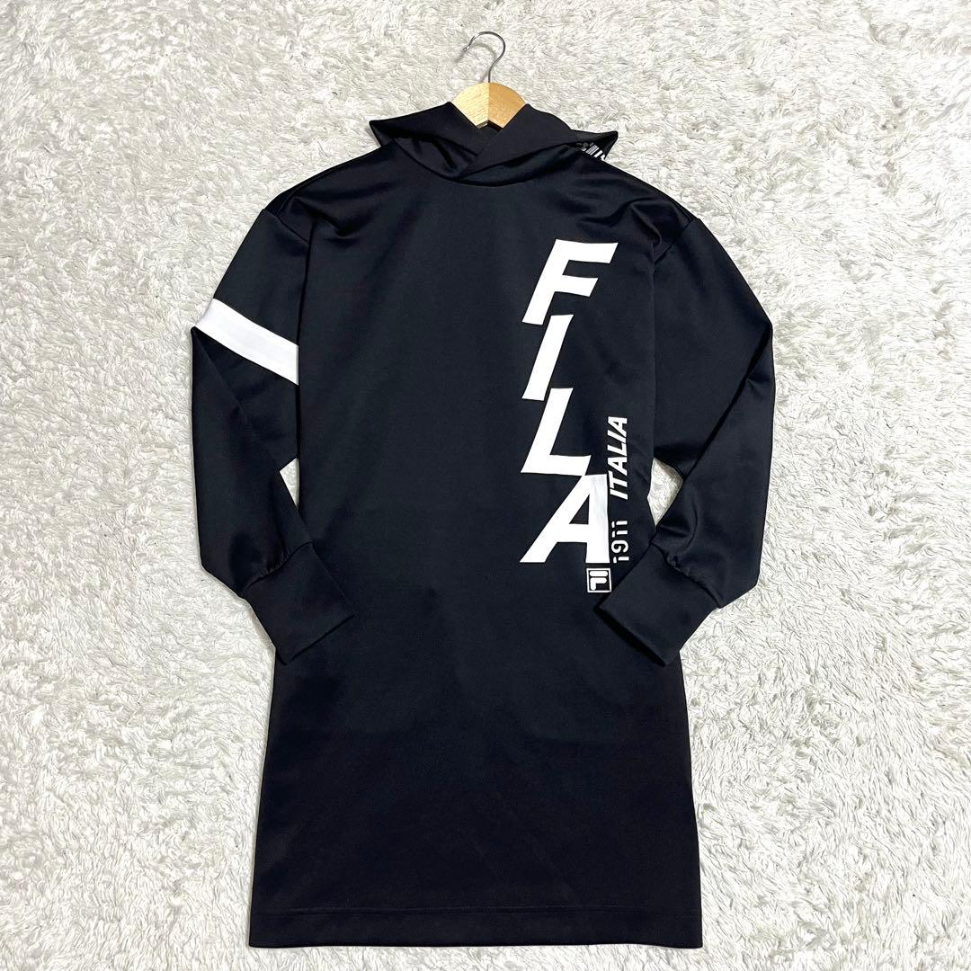✨未使用級✨FILA GOLF パーカーワンピース Mサイズ ブラック フード