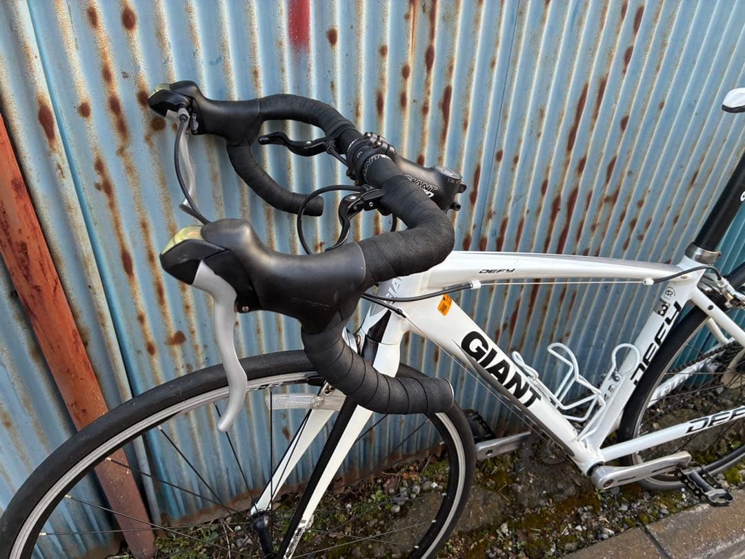 【整備済】アルミロードバイク GIANT Defy3 ホワイト XS 2011年