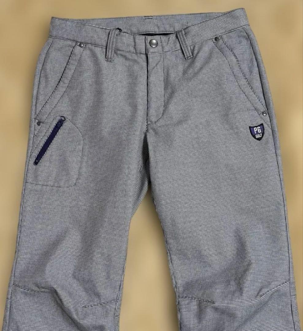 美品 PEARY GATES ゴルフパンツ 裏微起毛 暖パン 千鳥格子 サイズ4