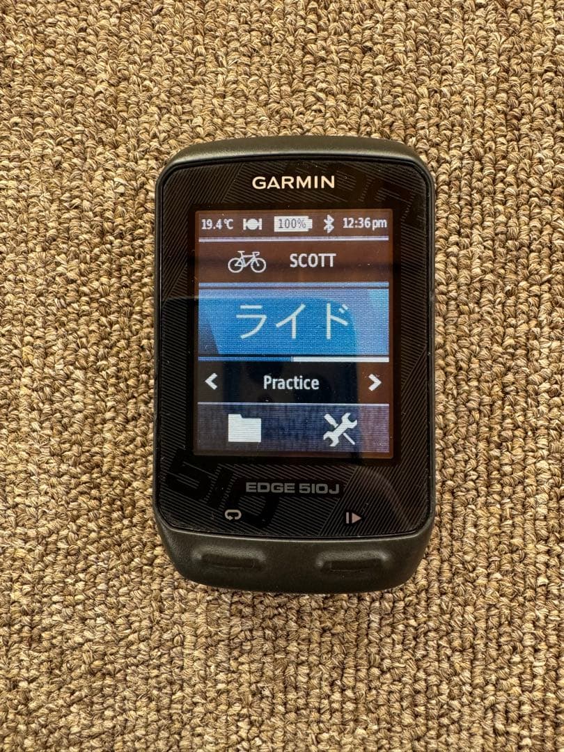 [ジャンク]GARMIN EDGE 510J サイコン 本体 ケイデンスセンサー