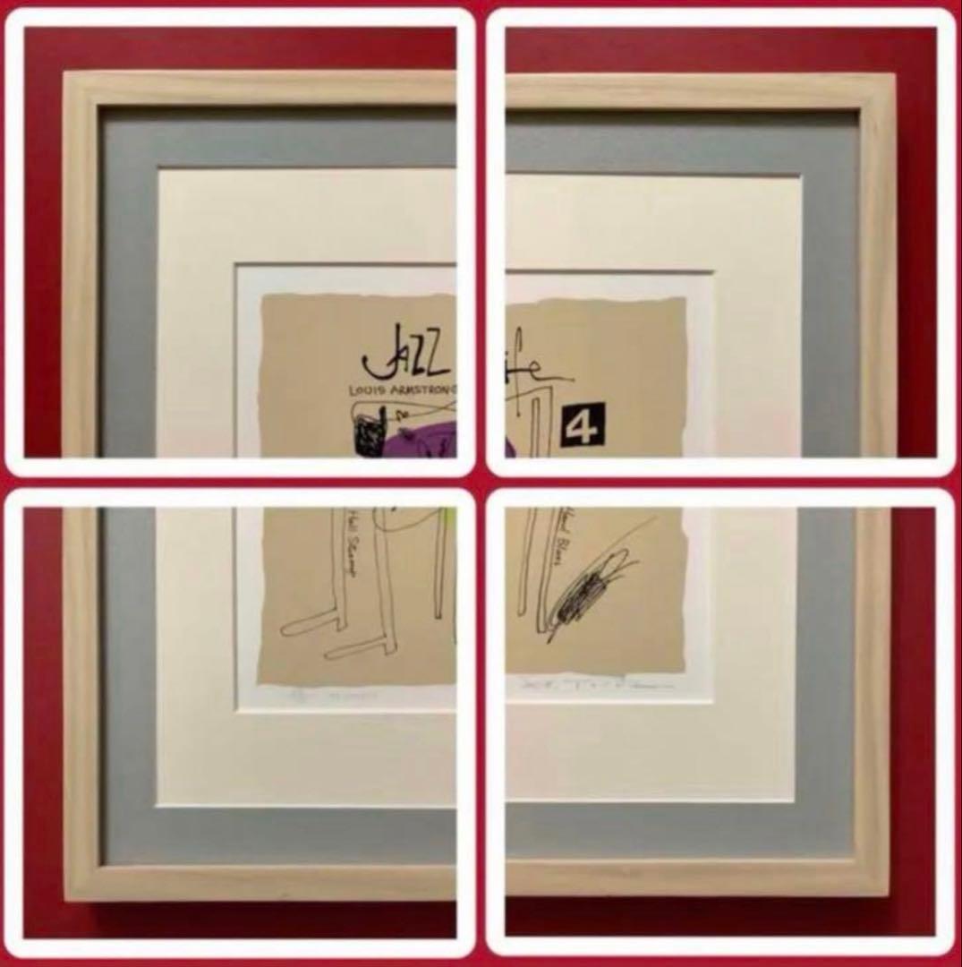 絵画・額縁・版画・津田耕・Trampet・シルクスクリーン・美術品・インテリア