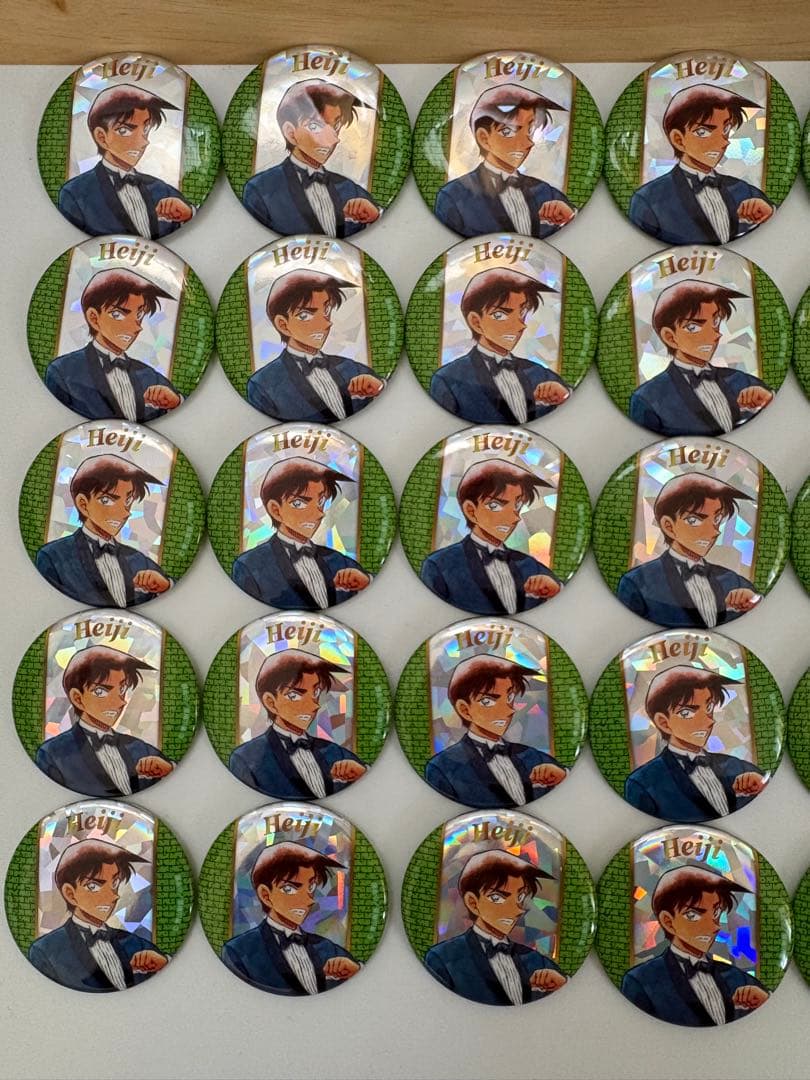 名探偵コナン点 服部平次缶バッジ×40