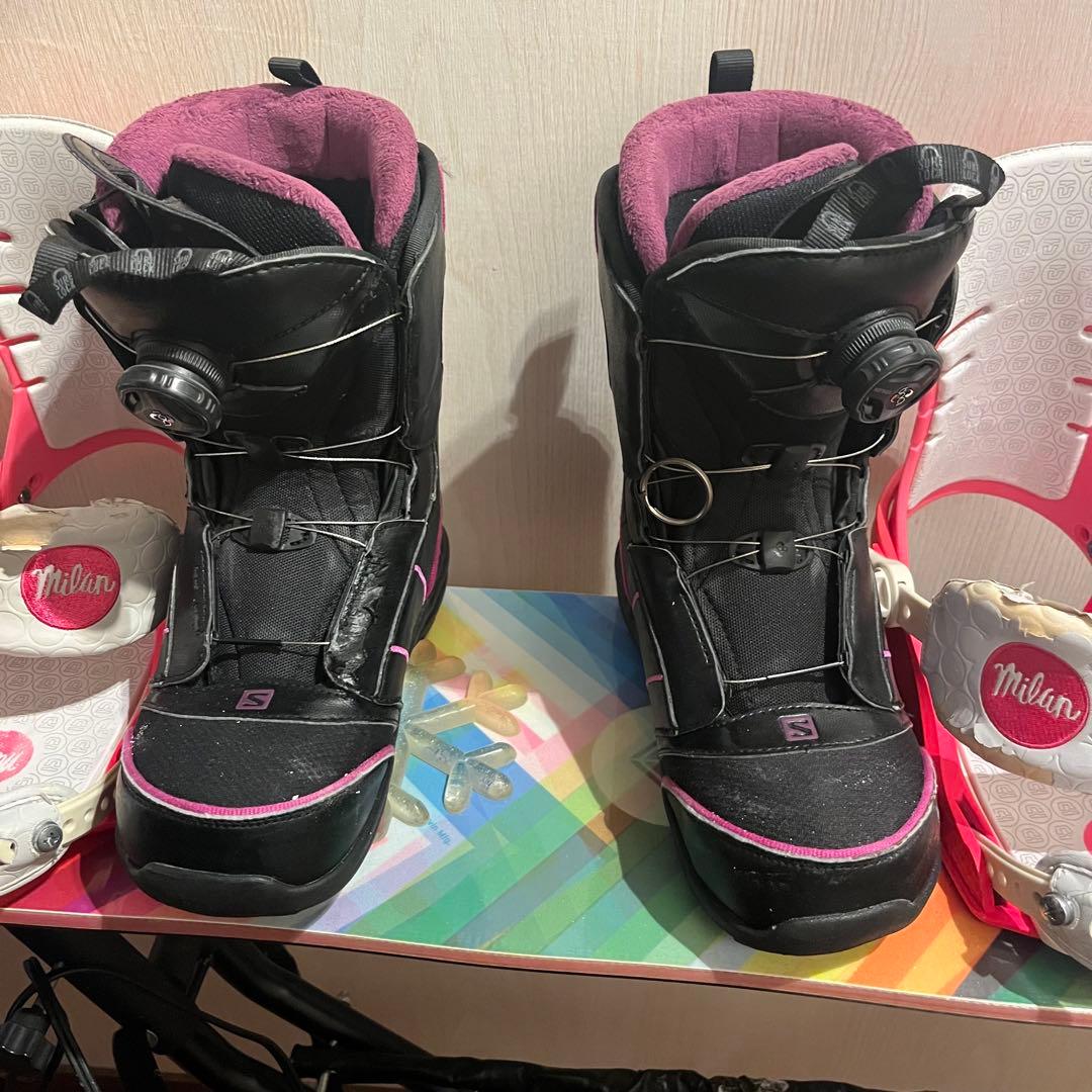 ４点セット！Roxy 141cm & salomon 24.5 & UNION
