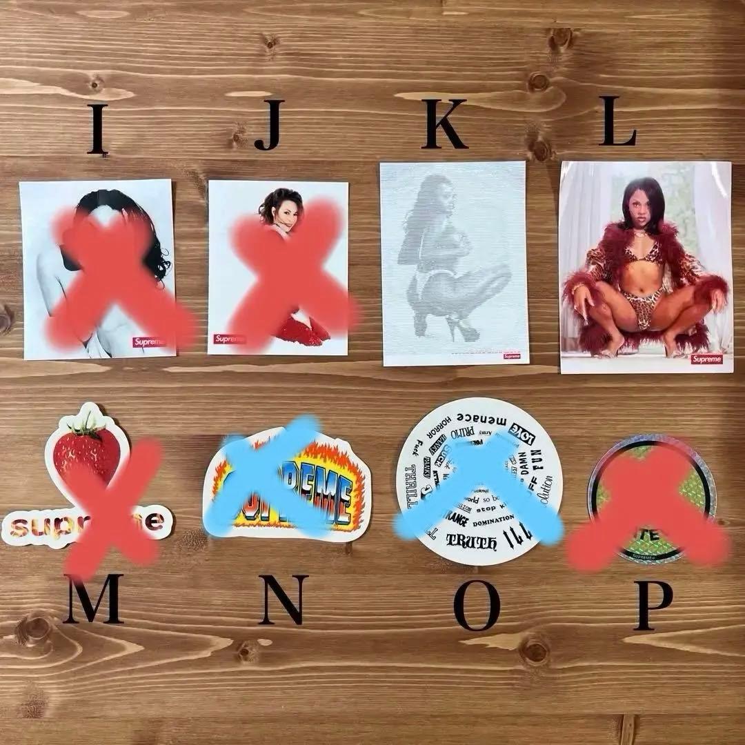 supreme ステッカーセット　シュプリーム　ロゴステッカー　ストリートアート