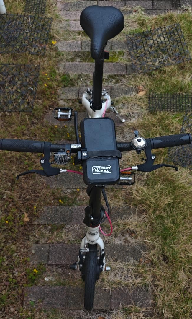 【折りたたみ電動自転車】トランスモバイリー 電動自転車 ホワイト