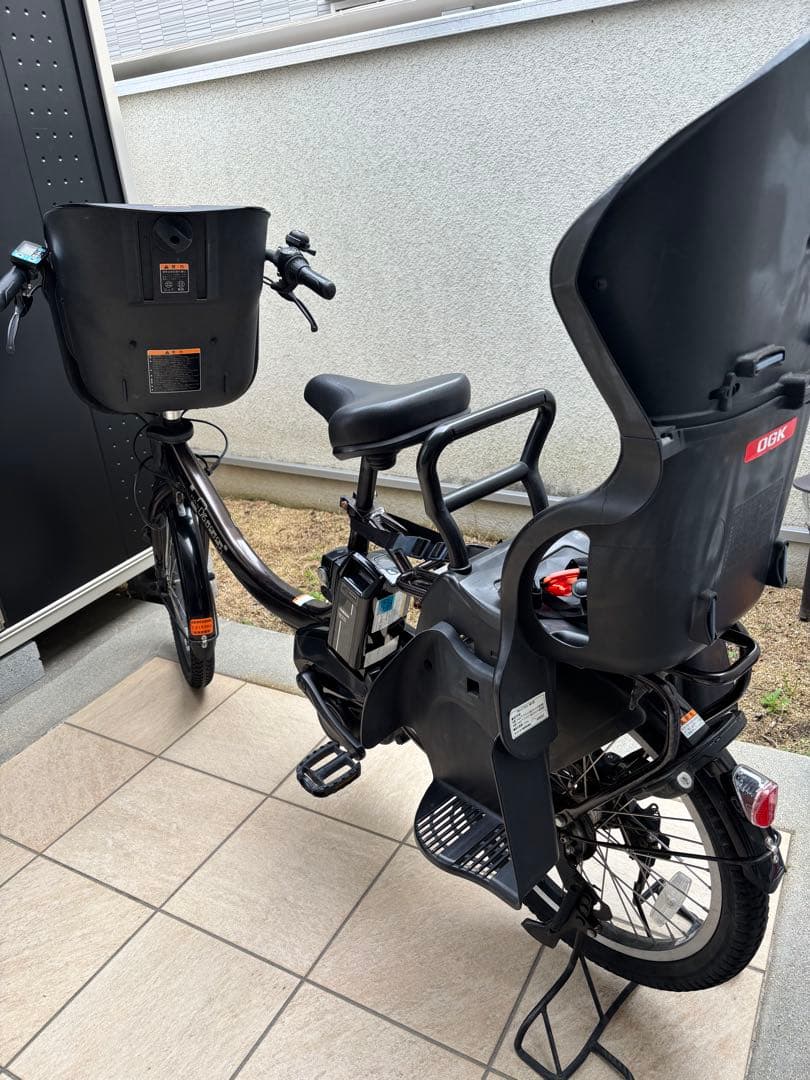 YAMAHA 電動自転車　子供乗せ　前後チャイルドシート付　12.3Ah