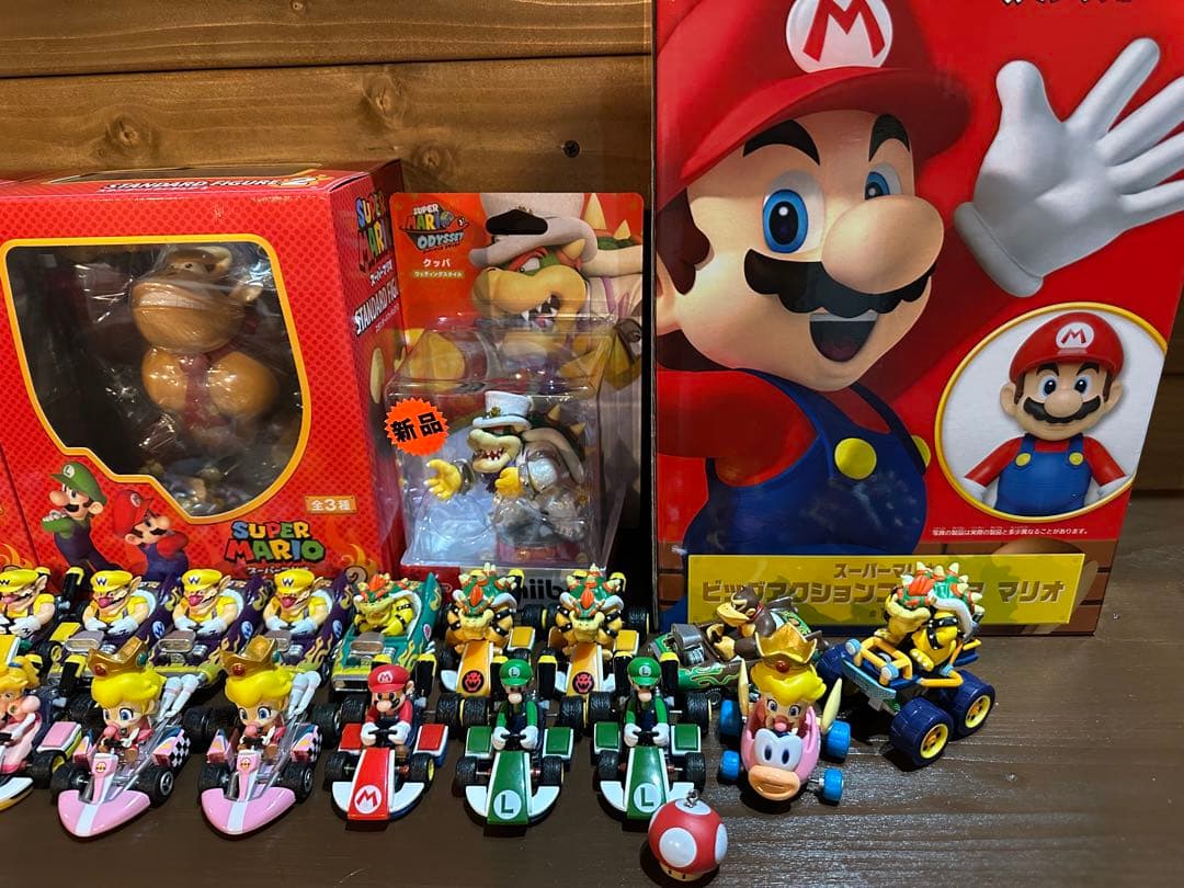スーパーマリオ フィギュア ミニカー セット
