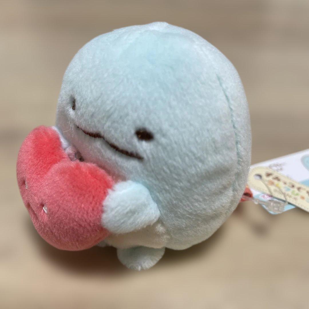 すみっコぐらし　とかげ　てのりぬいぐるみ　 しろくまのてづくりぬいぐるみ　ハート