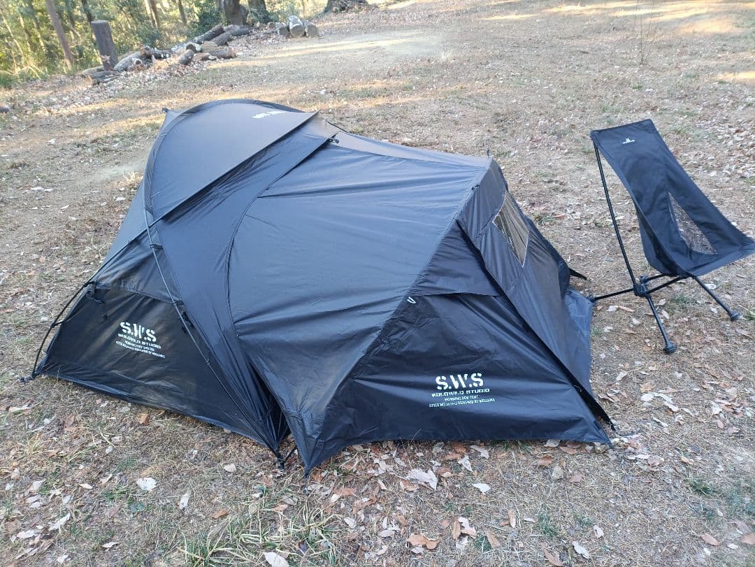 【3点セット】wellhike SWS 軽量　テント ブラック