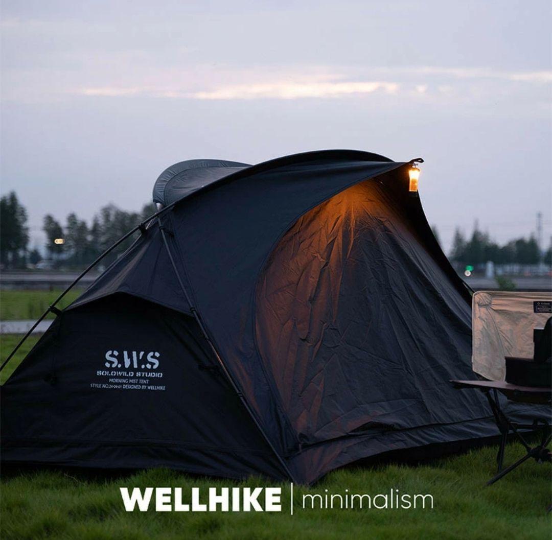 【3点セット】wellhike SWS 軽量　テント ブラック