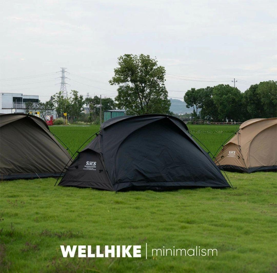 【3点セット】wellhike SWS 軽量　テント ブラック
