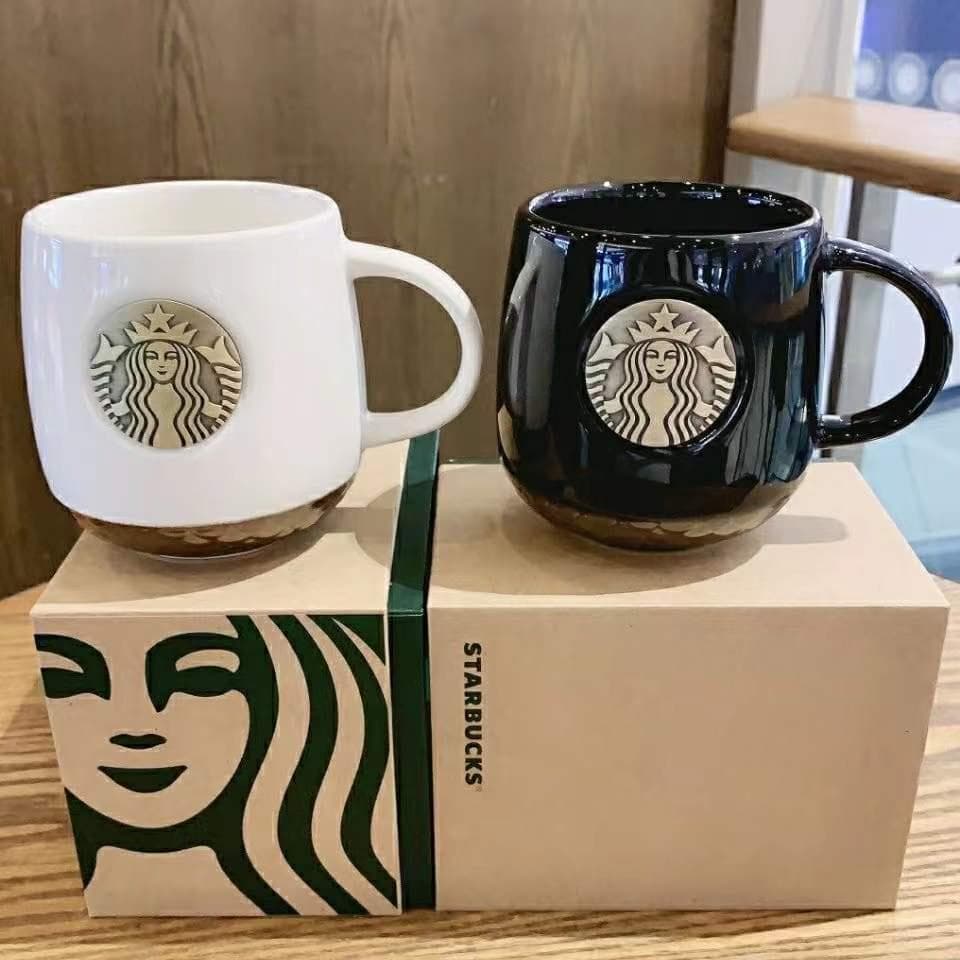 新商品カップル】ブラック、ホワイト、スターバックスコーヒーマグカップ2杯