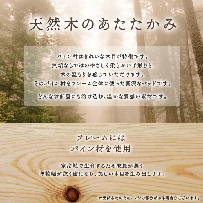 Nana2【ナナ2】すのこベッド　ベッドフレーム　セミダブル【一年保証】