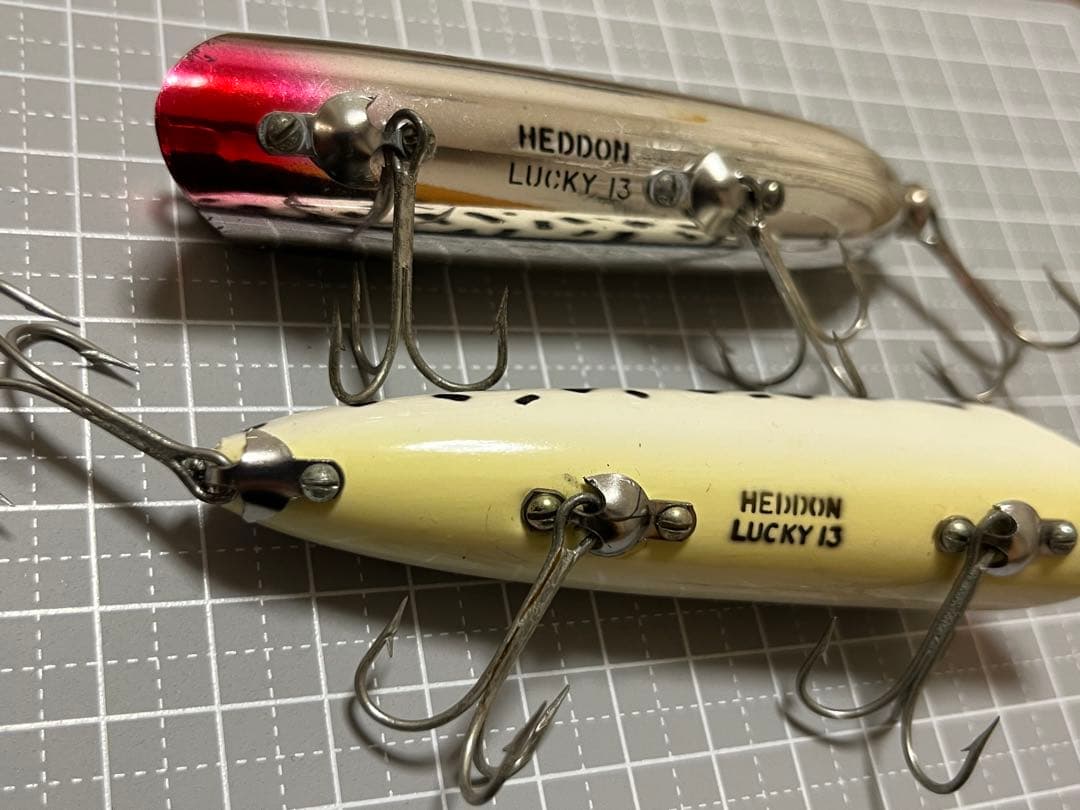 ヘドン　ラッキー13 Heddon Lucky 13 ウッドとプラのセット