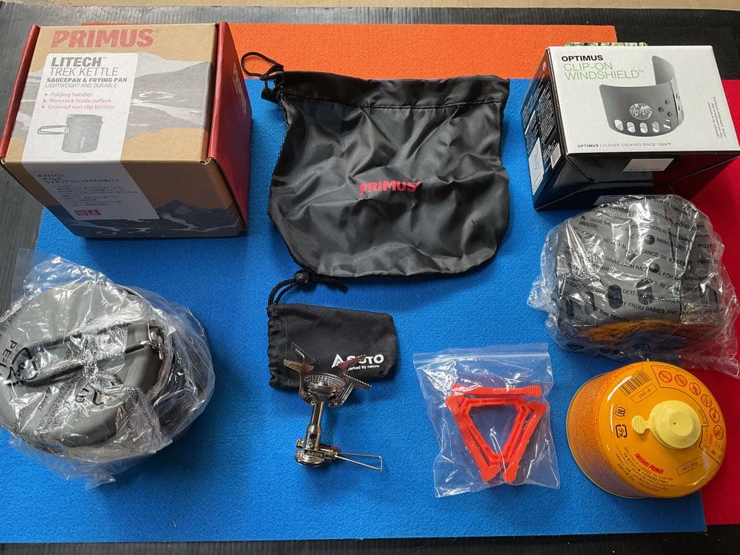 新品PRIMUSクッカーSOTOアミカスB+OPTIMUSウインドシールドセット