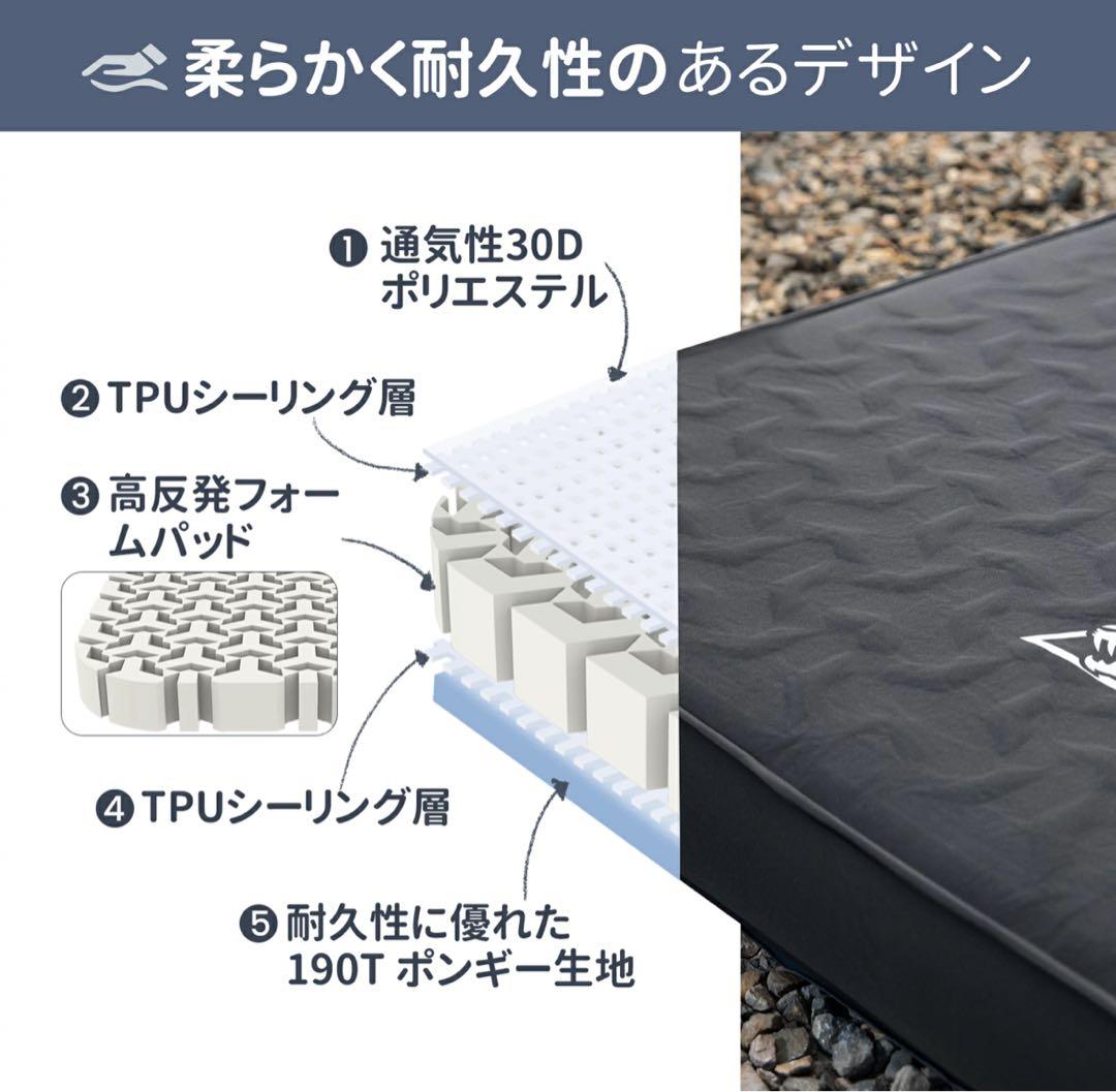 ONETIGRIS DYN 極厚10CM 自動膨張 キャンプマット