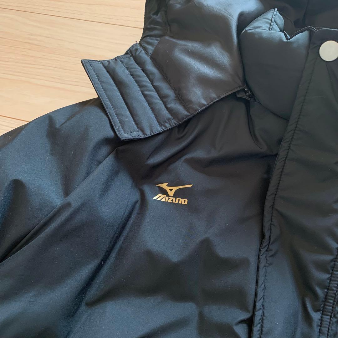 【XL】Mizuno ダウンベンチコート ブラック サイズ表記O