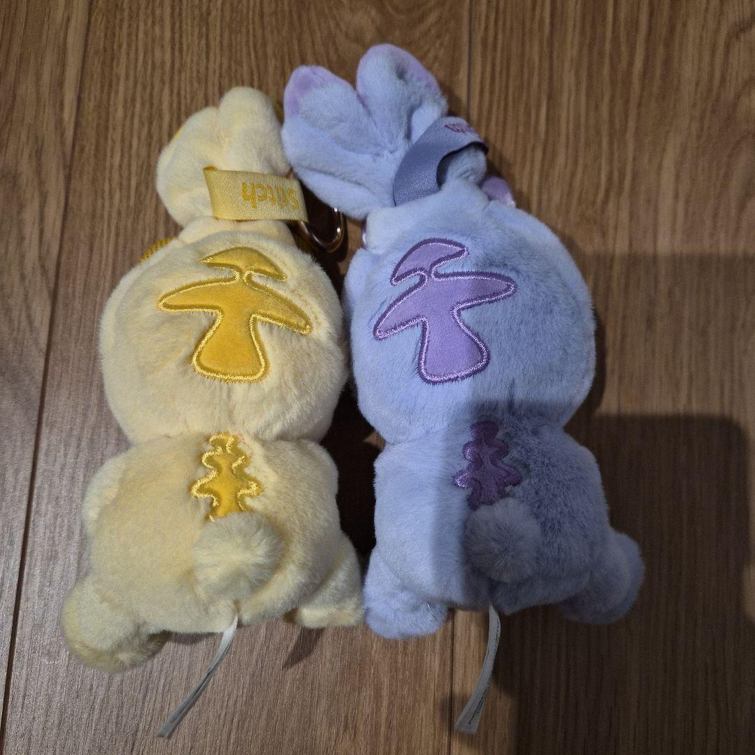 香港ディズニー スティッチ COSBI ぬいぐるみ パープル イエロー　ランダム