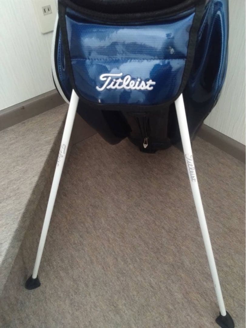 Titleist スタンドエナメルキャディーバッグ＋ヘッドカバー4点