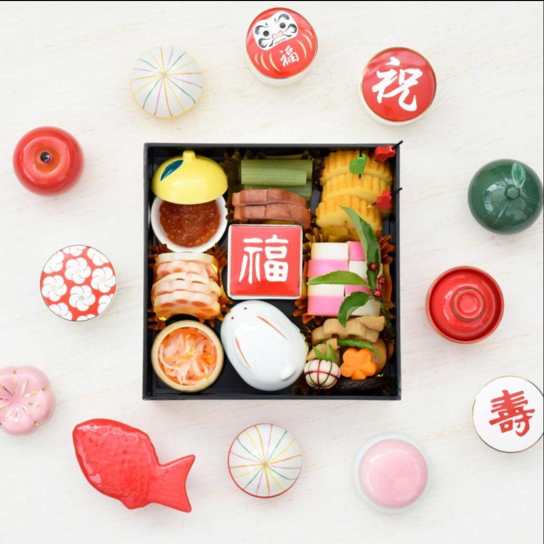 ♦１２個♦ 蓋付き珍味入れ　新品　祝い膳　アソート　珍味入れ　蓋付き小鉢
