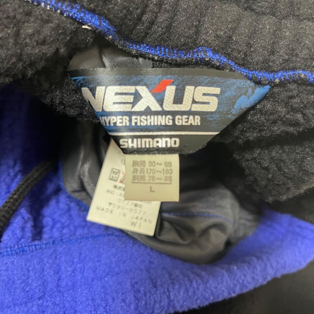 SHIMANO シマノネクサス NEXUS フィッシングスーツ L フリース上下