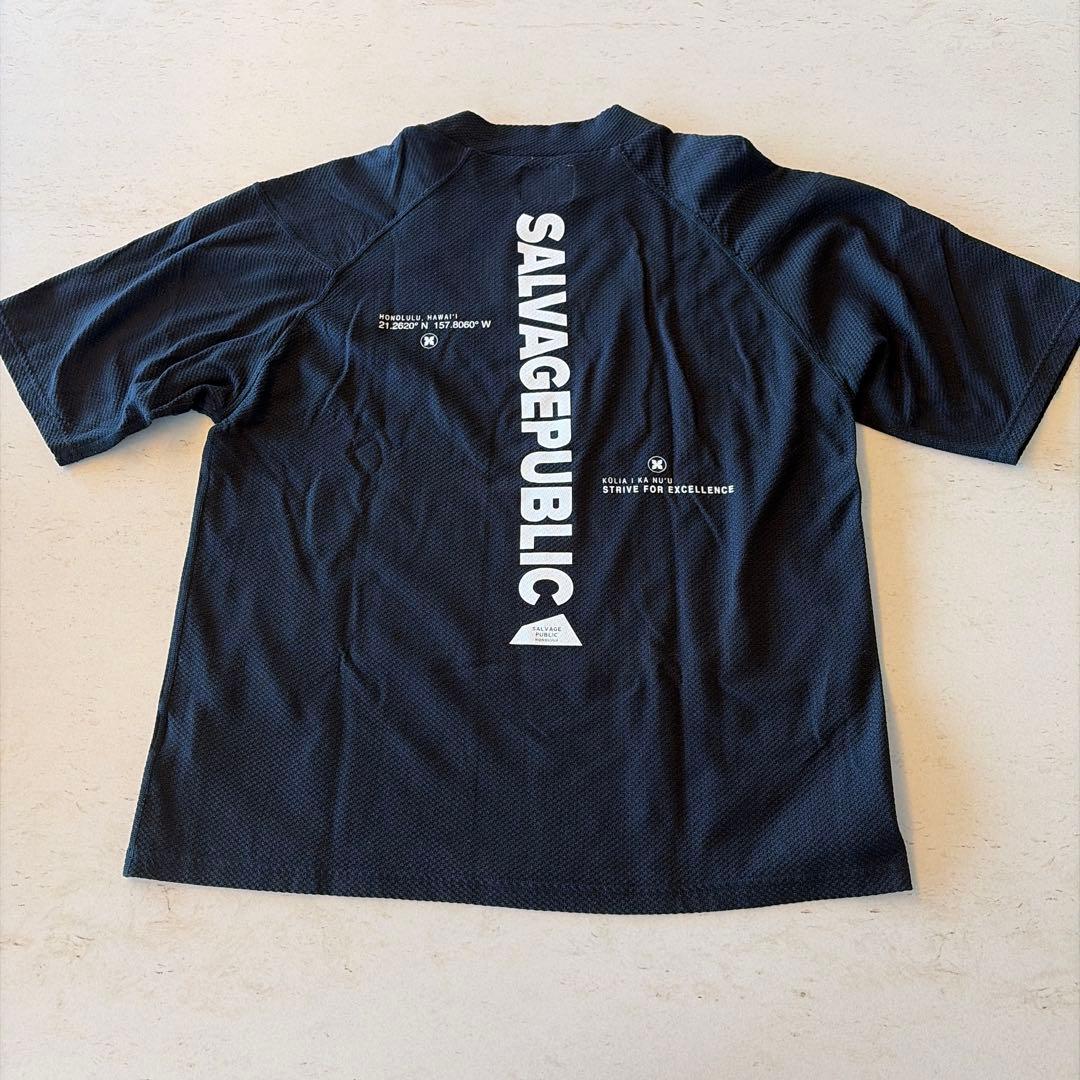 サルベージパブリック コレパ モックネック Tシャツ ブラック M ゴルフ