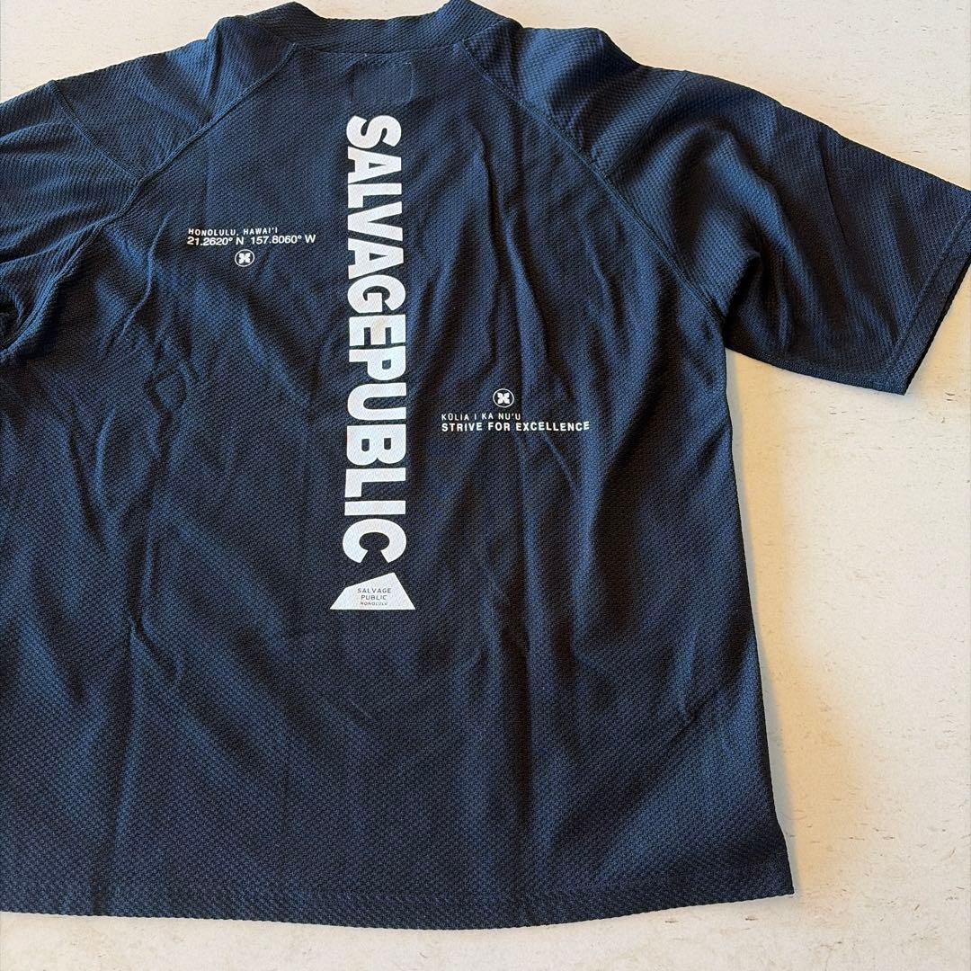 サルベージパブリック コレパ モックネック Tシャツ ブラック M ゴルフ