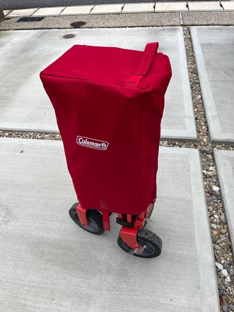 レッド アウトドアワゴン 耐荷重100kg