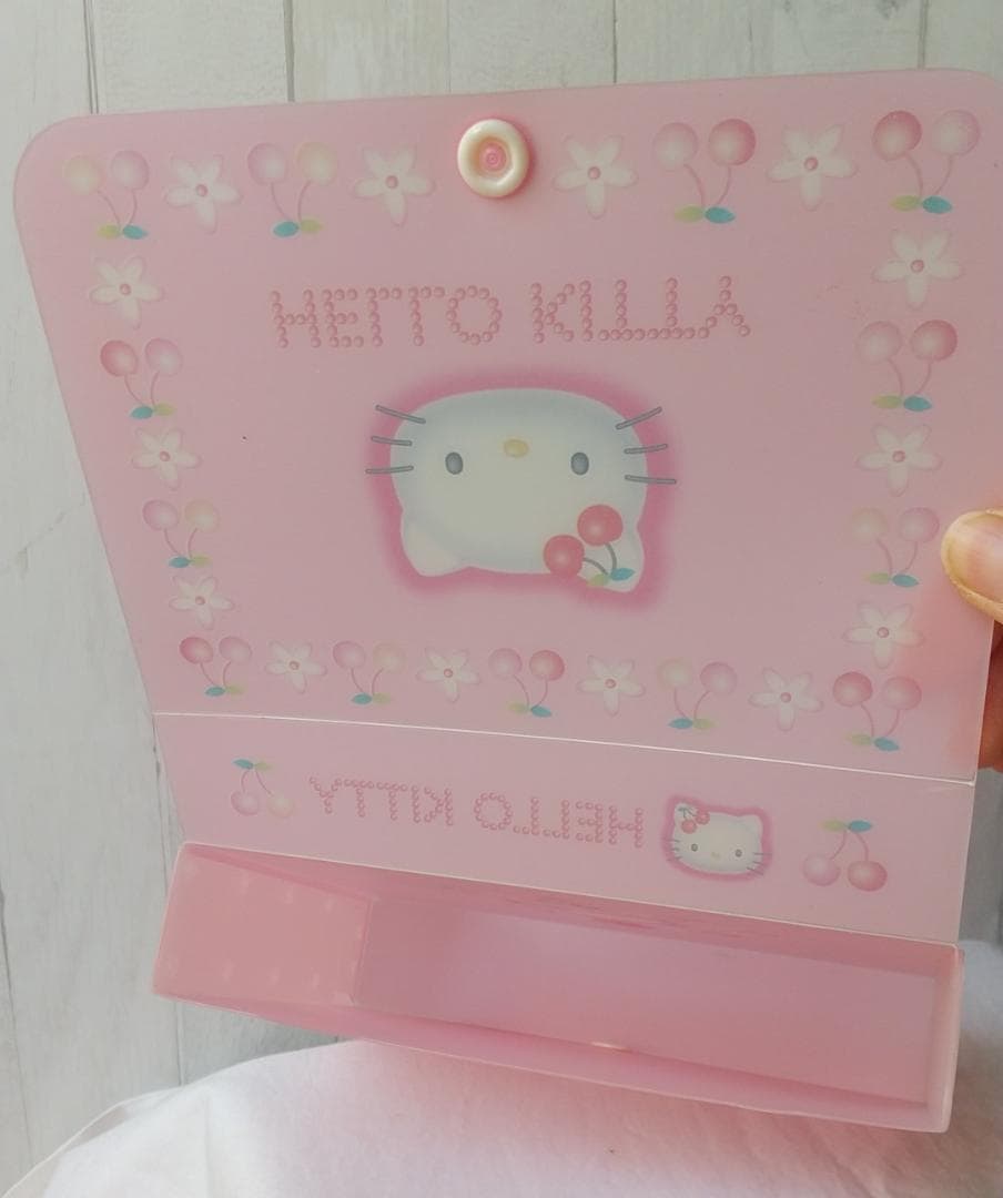 キティ　ケース　ティッシュカバー　ピルケース　さくらんぼ　レトロ