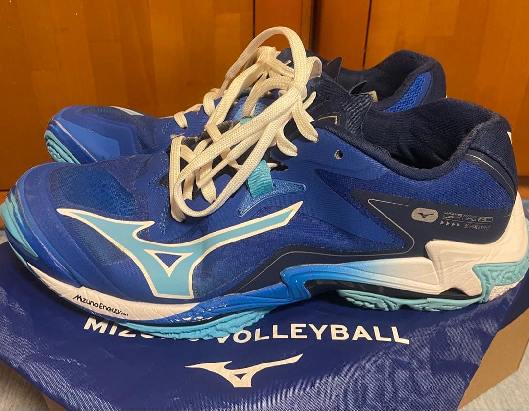 ミズノMIZUNOバレーボールシューズウェーブライトニングZ8ブルー27cm青靴