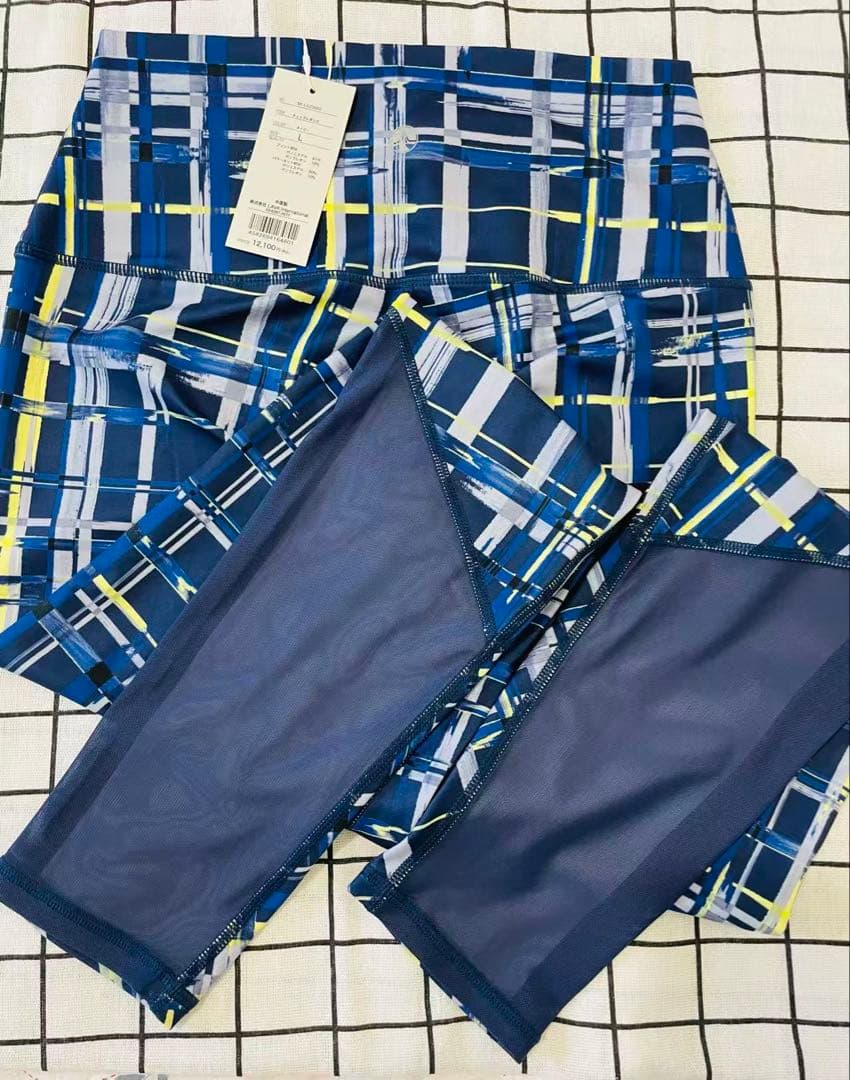 【SUKALA】☆新品・未使用☆チェックレギンス Lサイズ