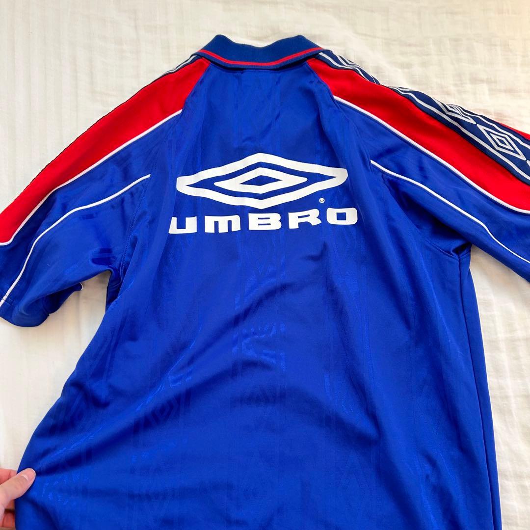 UMBRO 00s デサント製　襟付きゲームシャツ　ストライプ
