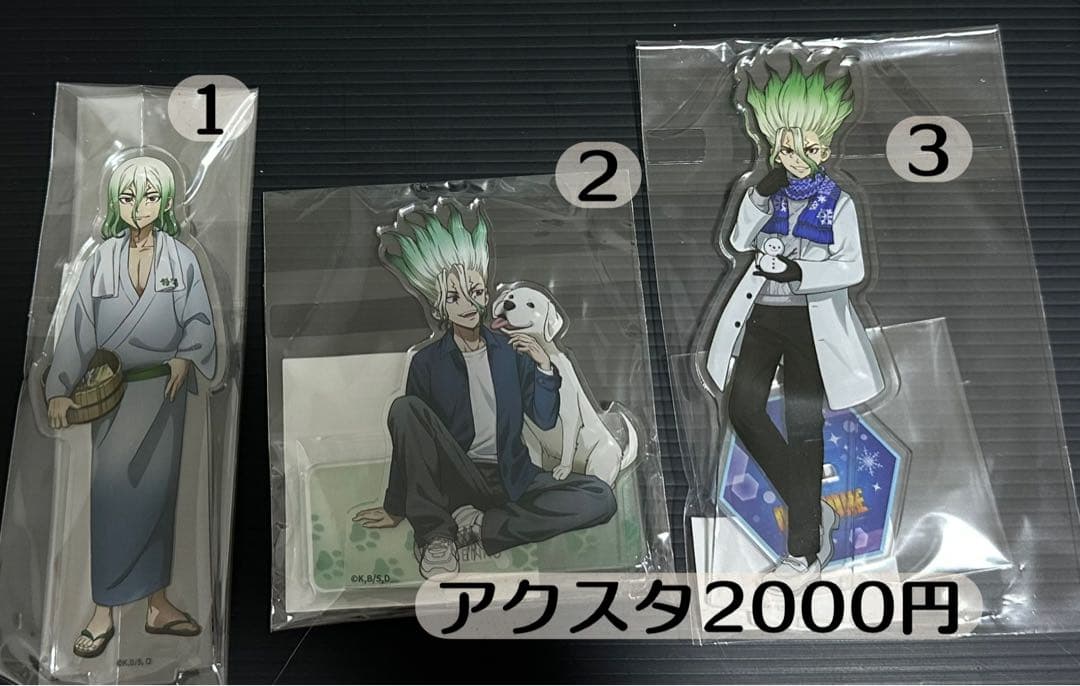 Dr.stone 千空　ゼノ　スタンリー　羽京　龍水　ゲン　アクリルスタンド