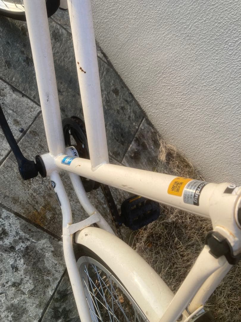 【直接引き取りのみ】サイクルベースあさひ　クリームミニベロ 自転車本体