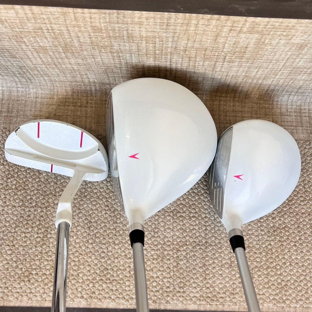 アディダス　レディース　キャディーバッグ　ゴルフ　イグニオ　7本セット