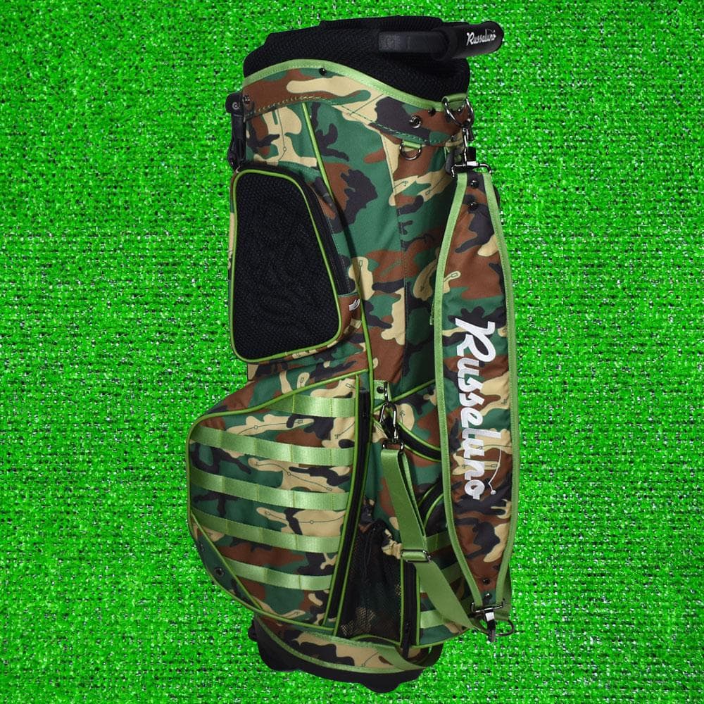 Russeluno/ラッセルノ ゴルフ スタンド式キャディバッグ 【カモ】新品