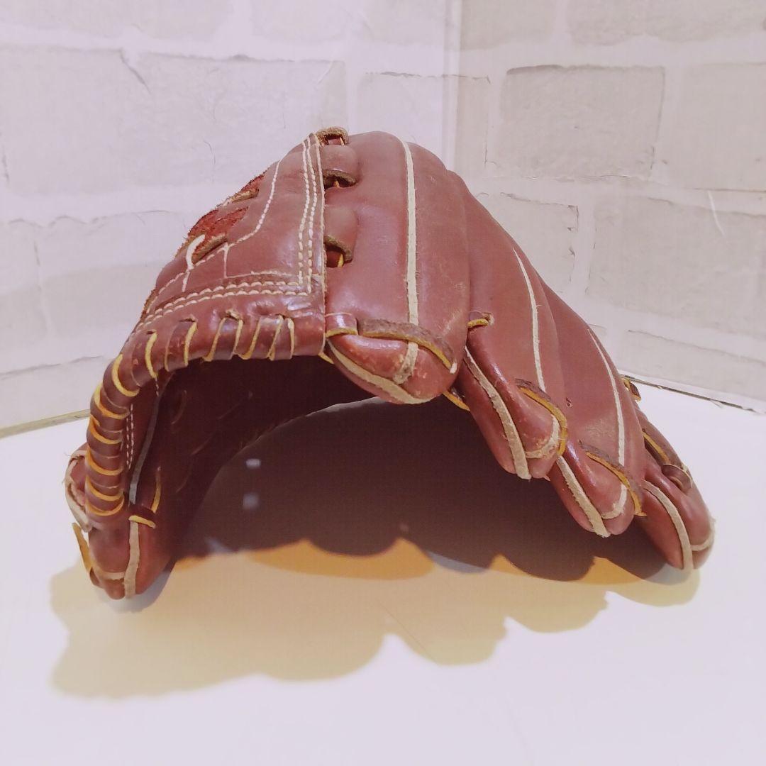 TAMAZAWA 軟式グローブ ブラウン 編み込み