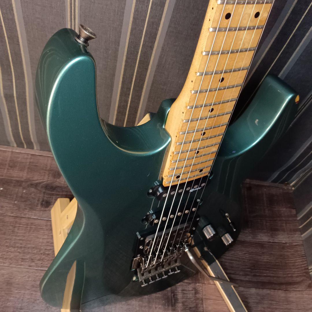 希少 グリーン Fernandes FR-55S サスティナー エレキギター